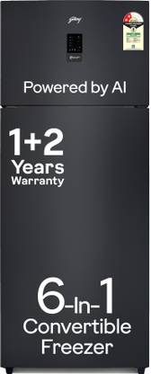 Godrej 436 L Frost Free Double Door 2 Star Refrigerator with Powered by AI Tech With 6-In-1 Convertible Freezer Modes And 95%+ Food Surface Disinfection