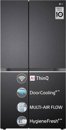 LG 655 L Frost Free Side by Side Refrigerator  with Smart Inverter Compressor, AI ThinQ (Wi-Fi), Door Cooling+ & Hygiene Fresh+