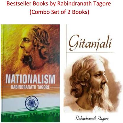 Rabindranath Tagore Books: Nationalism & Gitanjali (Combo Set Of 2 Books)