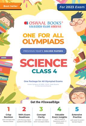 One For All Olympiad Previous Years' Solved Papers, Class-4 Science 2023 Exam