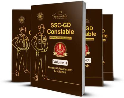 SSC GD Police Constable Exam Preparation Study Material Notes Hindi And Reasoning Ability Latest Edition English Medium Set Of 4 Books