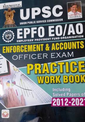 UPSC EPFO EO - AO Enforcement & Accounts Officer Exam Practice Work Book (English Medium) (4136)