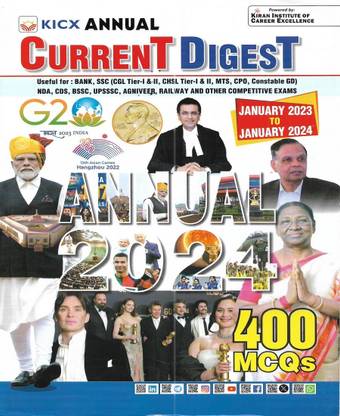 Annual Current Affairs 2024 In English Useful For Exams SSC MTS CPO GD NDA CDS Etc