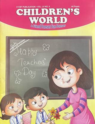Children's World September 2022 : Happy Teacher's Day Kids English Book Latest Issue
