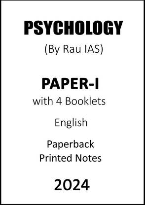 Psychology Optional Notes Of Paper-1 By Rau IAS In English For UPSC Mains 2024
