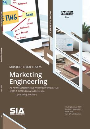 Marketing Engineering (Marketing Elective-I) MBA II-Year III-Sem (O.U) As Per The Latest Syllabus With Effect From (2024-25) (CBCS & AICET) Latest 2024 Edition