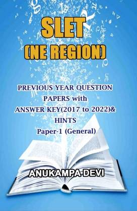 Slet NE Region Previous Year Question Paper 2017 To 2022 Paper I With Answer Key And Hints