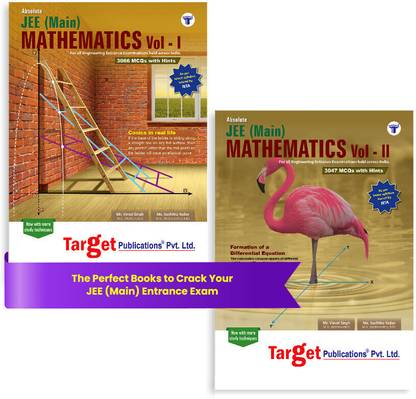 JEE Mains 2025 Absolute Mathematics Vol 1 & 2 | Chapterwise MCQs, Topic Wise Tests For Practice With Solutions | As Per Latest Syllabus Prescribed By NMC For Engineering Entrance Exam | 2 Books