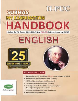 Second Puc My Examination Handbook English/as Per New Pattern/kseab/2023-24