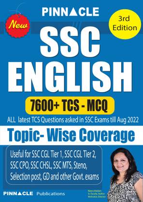 SSC English TCS 7600+ MCQ Topic-Wise 3rd Edition