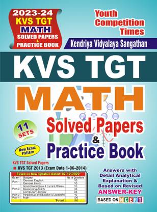 2023-24 KVS TGT Math Solved Papers & Practice Book