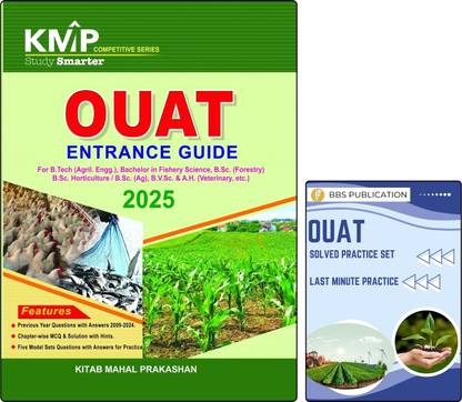 OUAT Entrance Guide 2025 By KMP | For B.Sc. Agriculture, B.F.Sc, B.V.Sc, Forestry, Horticulture | Chapterwise MCQs & Solved Papers (2009–2024) BBS & KM