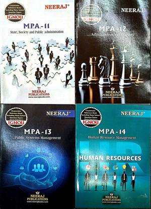 IGNOU MA Public Administration First Year Combo (MPA-11,12,13,14, ENGLISH)