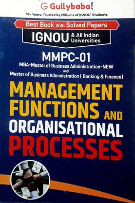 MMPC-01 Management Functions And Organisational Processes