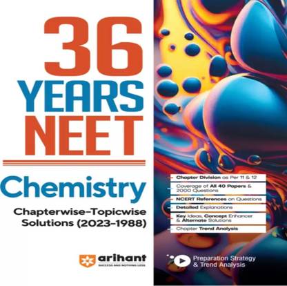 Airhant Publication 36 Year Neet Chemistry Chapter Wise And Topics Wise Solutions 2023-1998