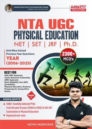 NTA UGC NET |SET |JRF |Ph. D. Physical Education Paper - II Unit Wise Previous Year Solved Questions 2006-2025 | 2300+ MCQs