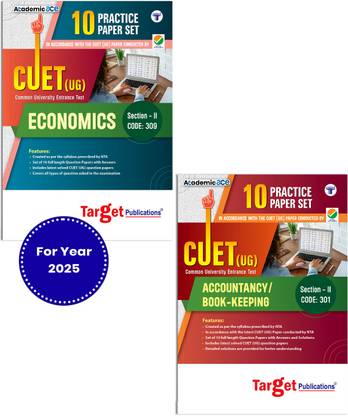 CUET UG Entrance Exam Books 2025 - CUET (UG) Economics And Book-Keeping (BK) Common University Entrance Test- Practice Test Papers - Based On Latest Exam Pattern | Set Of 2