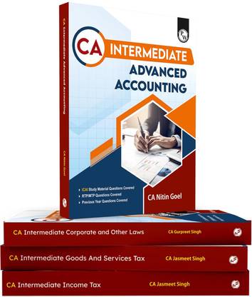 PW CA Intermediate Group 1 Advanced Accounting, Income Tax, Goods And Services Tax, Corporate And Other Laws | New Syllabus (May 2024) Past Year Questions & RTP/MTP Covered