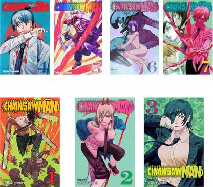 Chainsaw Man Vol 1 & Vol 2 & Vol 3 & Vol 4 & Vol 5 & Vol 6 & Vol 7 (Paperback By Tatsuki Fujimoto) (Paperback, Tatsuki Fujimoto)