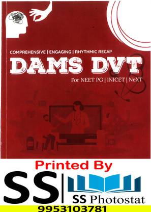 DAMS DVT Workbook-NEETPG Ka First AID 2023-2024 (SPIRAL-BINDING) FULLY COLOUR