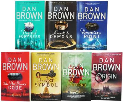Dan Brown Collection 5 Books Set (Angels And Demons, The Da Vinci Code, The Lost Symbol, Inferno, Origin)