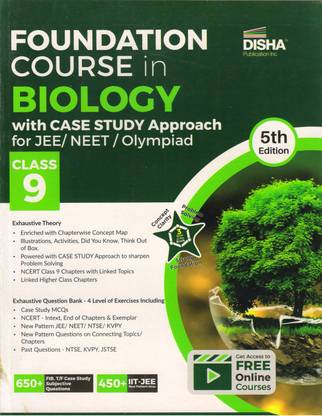 Disha Foundation Course In BIOLOGY Class - 9 (With Case Study Approach For JEE/NEET/Olympiad)