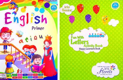 LKG UKG English Practice Books. Set Of 2 Books. Books Covers English Alphabet Revision, Phonic Sound Of A, E, I, O, U, Mixed Vowels, Articles, Prepositions, Use Of This, That, These, Those, What, Gender, Pronouns, Action Opposite Words, Singular Plural, Conversation, Short Essay And Much More
