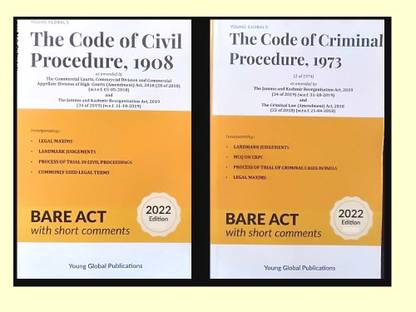 The Code Of Civil Procedure, 1908 With The Code Of Criminal Procedure, 1973 Combo Bare Acts 2022