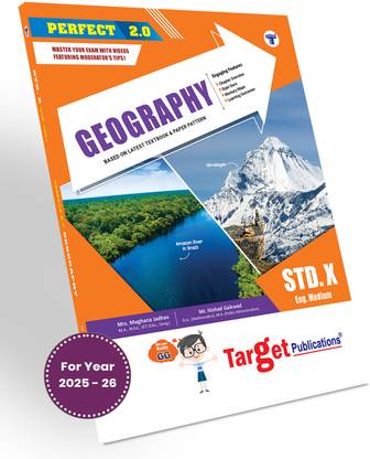 Std 10 Geography Book (Perfect) | English Medium | SSC Maharashtra State Board | Includes Map And Graph Based Questions And Model Question Paper For Practice | Perfect Notes Based On Std 10th New Syllabus