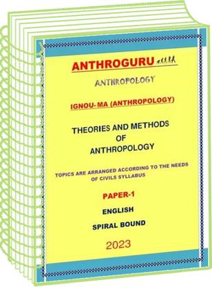 IGNOU MA Theories And Methods Of Anthropology Notes English For Mains 2023