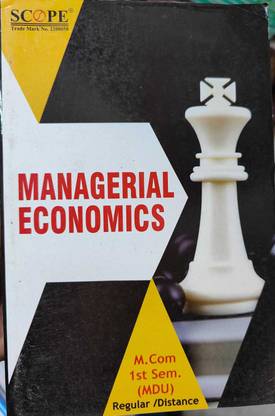 Managerial Economics For M.com 1st Sem. (MDU) Regular/Distance