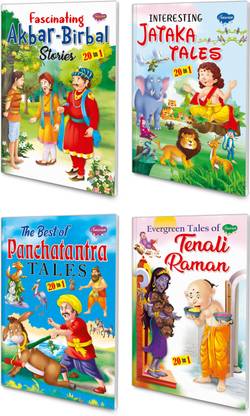 20 In 1 All In One Story Book Pack Of 4 Story Books (V2)|children Story Books In English | Fascinating, Interesting, The Best And Evergreen Stories