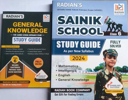 Radian Book Company Sainik School Or Gk