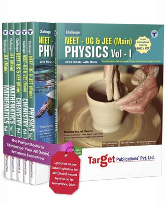 NEET UG / JEE Main Challenger Physics, Chemistry, Maths ( PCM ) | JEE For Engineering Exam 2025 | Chapterwise MCQs With Solutions | As Per Latest Syllabus Prescribed By NMC | 6 Books