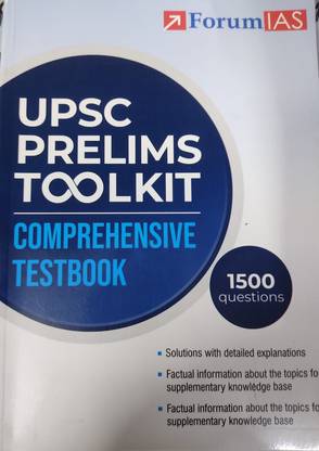 Forum IAS UPSC Prelims Toolkit Pratice Question Series 1500 Questions Comprehensive Test Book With Solution English Medium Civil Service Preparation Photocopy 2024