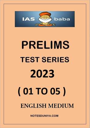 Ias Baba Gurukul Advanced Prelims Test Series 1 To 5 English Medium 2023