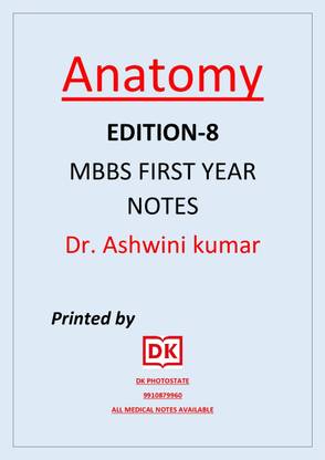 ANATOMY (Dr. Ashwani Kumar )MARROW -8 MAIN VIDEO NOTES MARROW EDITION-8.0