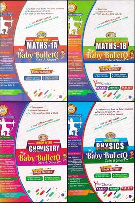 AP & TG My Baby Bullet Q Intermediate 1st Year MPC | 4 Books Set (Mathematics 1A & 1B, Physics, Chemistry) 2025 | Quick Revision & Exam Prep LMR | IPE Telangana & Andhra Pradesh | English Medium