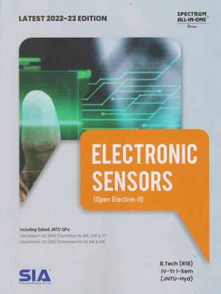 Electronic Sensors (Open Elective –II) B.Tech IV-Year I-Sem R18 (JNTU-Hyderabad) Latest 2022-23 Edition