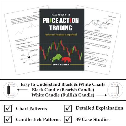 Trading Chart Patterns : Price Action Trading English (Black & White) Book On Technical Analysis Of Financial Markets