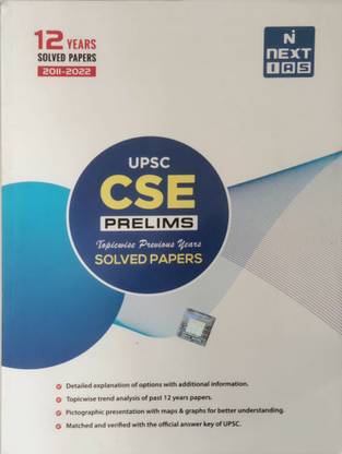 Next Ias Upsc Cse Prelims 12 Year Solved Papers 2011-2022
