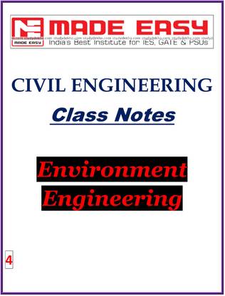 Environmental Engineering (Civil Engineering) MADE EASY CLASS NOTES
