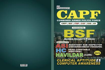 BSF HCM Head Constable Ministerial /ASI, Clerical Aptitude And Computer Awareness 2024-2025
