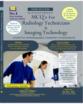 MCQ’s For Radiology Technicians & Imaging Technology English Medium 2024 By Aishwarya Mishra & Dr. H.C. Jain