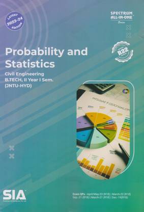 Probability And Statistics B.tech II-Year I-Sem Civil Engineering Jntu-Hyd Latest 2023-24 Edition