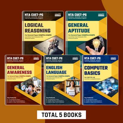 Combo Of Books NTA CUET PG General Aptitude|Logical Reasoning|General Awareness|Computer Basics|English Language For General Paper