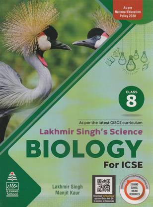 Icse Lakhmir Singh's Science Biology Class 8 S. Chand School Books