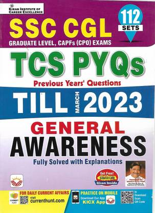SSC CGL TCS PYQs GENERAL AWARENESS (112 SETS)