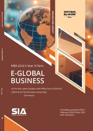 E-Global Business (Common) MBA II-Year III-Sem (O.U) As Per The Latest Syllabus With Effect From 2024-25 (CBCS & AICTE) Latest 2024 Edition