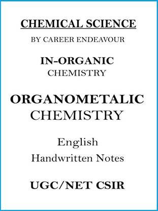 Career Endeavour Organometallic In-Organic Chemistry Notes For UGC-NET CSIR 2024-25